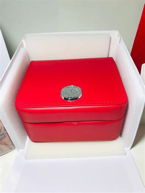 omega watch box for sale|omega leather watch box.